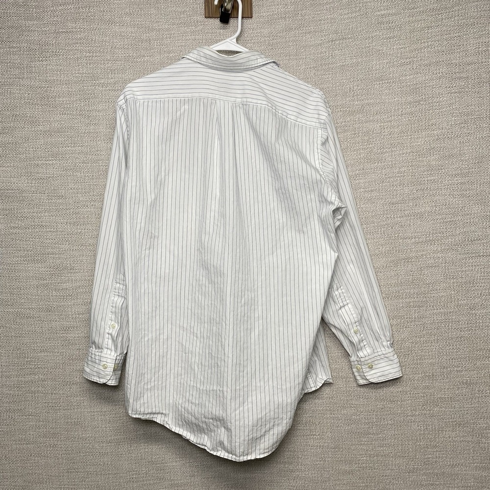 Brooks Brothers 346 Shirt 15 2 3 L/S Button Up Regular Fit White Striped - Picture 3 of 8